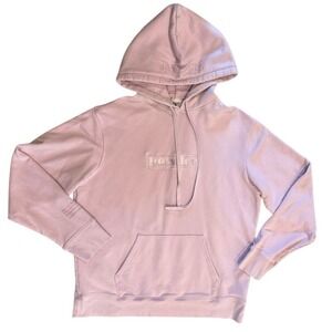 Powder LA Pink Embroidered Logo Hoodie Sweatshirt Women's Size L